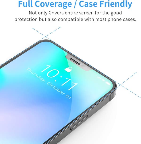3x 9H Hærdet Glas til iPhone 12 Pro Max 6,7 tommer