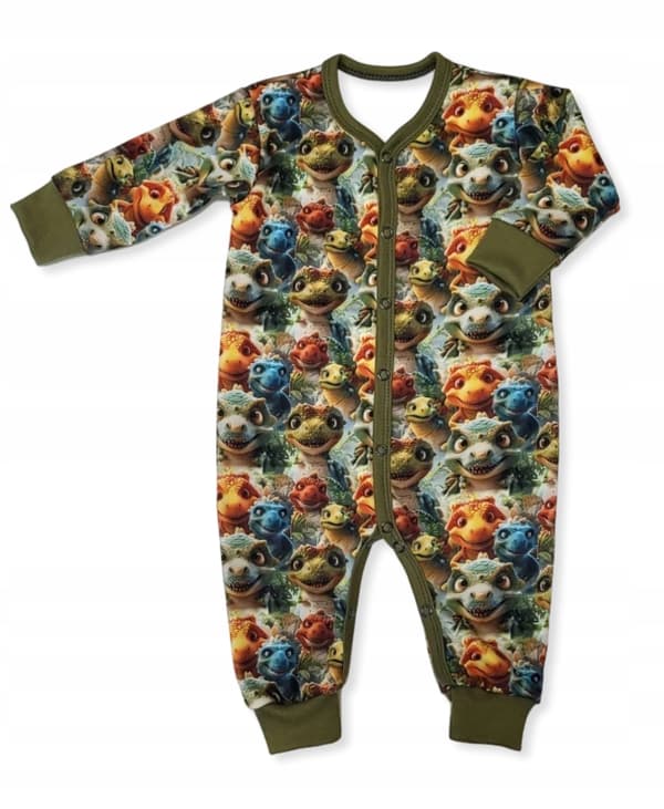 62 hel lynlås-heldragt HELDAGTE heldragter uden fødder PYJAMA DINO heldragter
