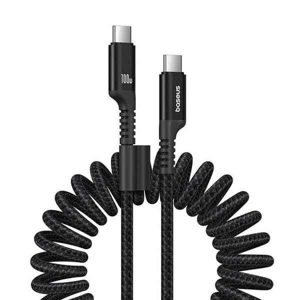 Baseus Fish-Eye 100W USB-C til USB-C-kabel, 1m (sort)