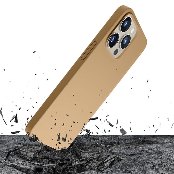 Apple iPhone 15 Pro - 3mk Hardy Silikon MagCase Mörkguld