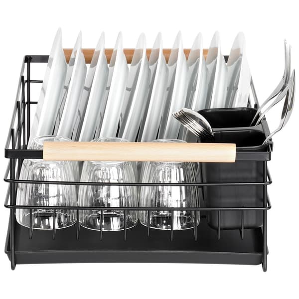Sort opvaskestativ 43x28,5x14,5 cm