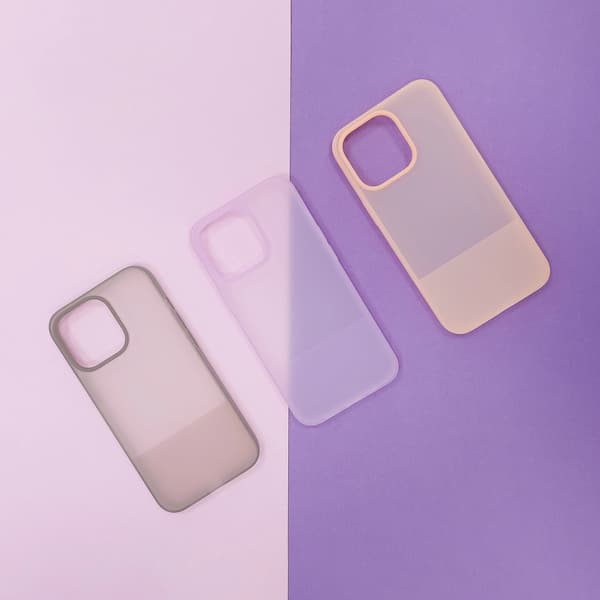 Kingxbar Plain Series Cover til iPhone 13 Pro Max Silikonecover Pink