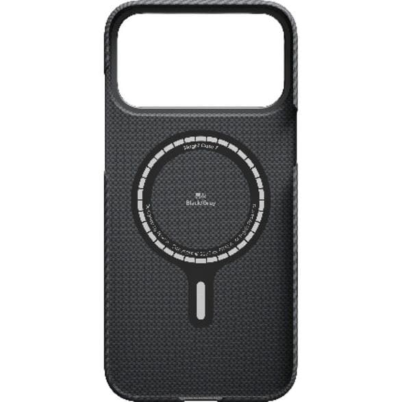 Kuori - plekit PITAKA Ultra Slim MagSafe iPhone 17 Pro Musta-harmaa