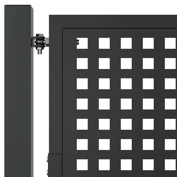 vidaXL Trädgårdsgrind, Antracit, 105x250 cm, Stål
