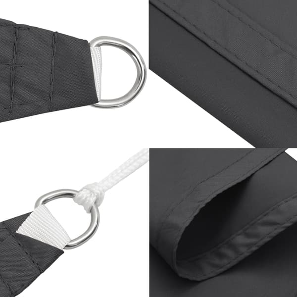 vidaXL Skuggsegel, Antracit, 2x2x2 m, 100 % polyester