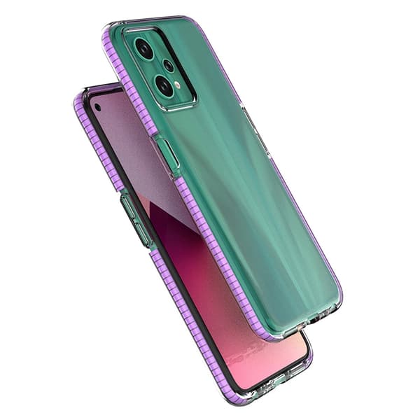 Spring Case Realme 9 Pro Silikonskal med Ram Ljusblå