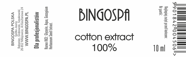 STÆRKT HÅR 100% bomuldsekstrakt BINGOSPA