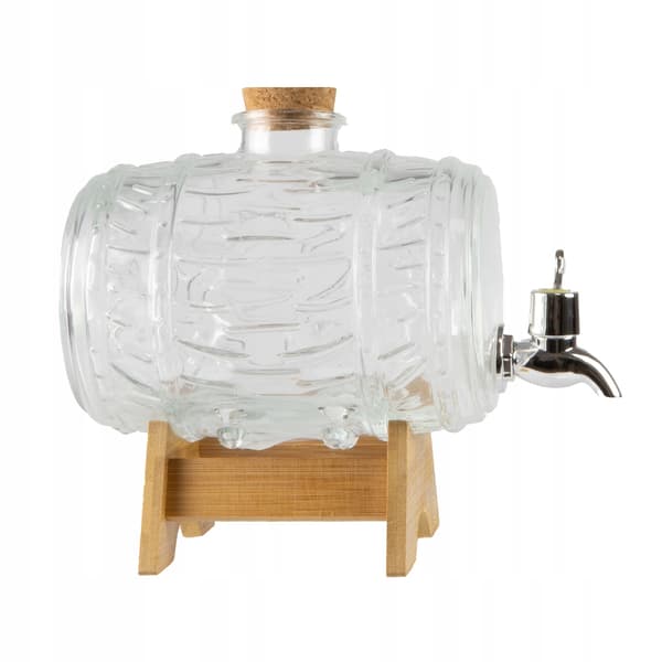 1,5L GLASFAT MED HÅNSKIN