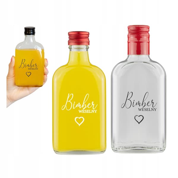200ml pensel med tryck BRÖLLOP MÅNSKEN Bröllopspresent 0,2l