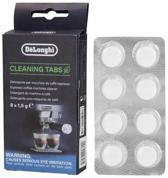 Puhdistustabletit DELONGHI DLSC552 -kahvinkeittimelle 8 kpl.