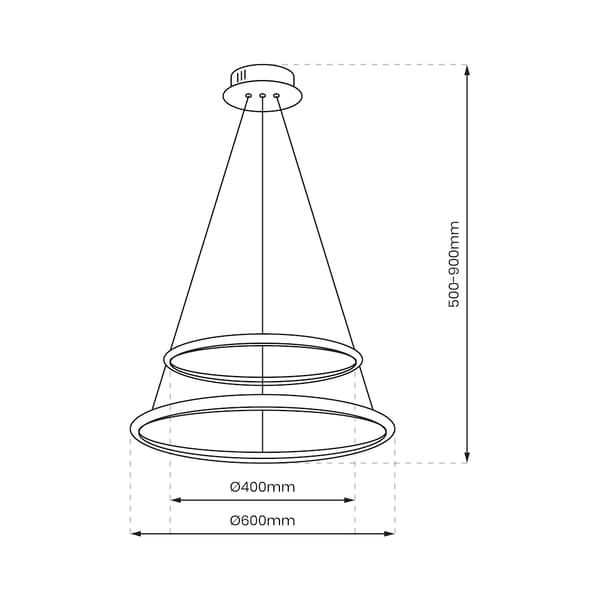HOOP KROM HÆNGELAMPE MILAGRO ML1550