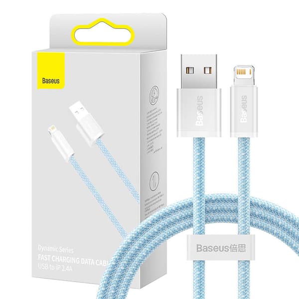 Baseus Dynamic USB-Lightning-kaapeli, 2.4A, 1m (sininen)