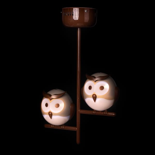 LOFTSLAMPE OWL 2 G9 BRUN MILAGRO ML244