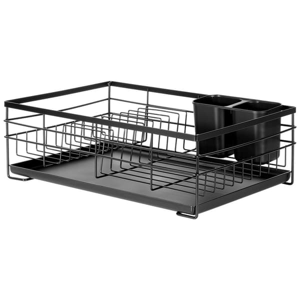 Tørrestativ til opvask sort 41,5x28,5x13,5 cm