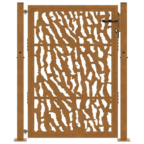 vidaXL havelåge 105x155 cm skinnemønster i rustfrit stål