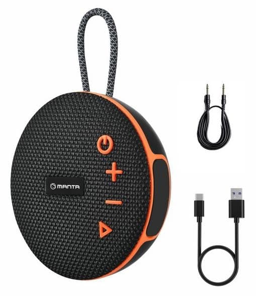 Trådløs Bluetooth-højtaler MANTA SPK02GO Sort-orange