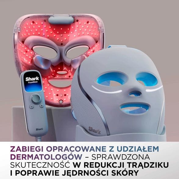 SHARK FW312EUPL CryoGlow Lila LED-ansiktsmask