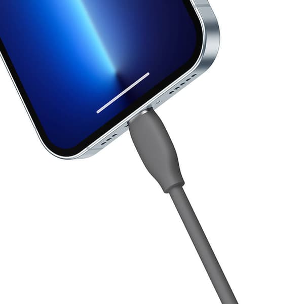 Baseus Jelly USB till Lightning-kabel, 2.4A 1.2m (svart)