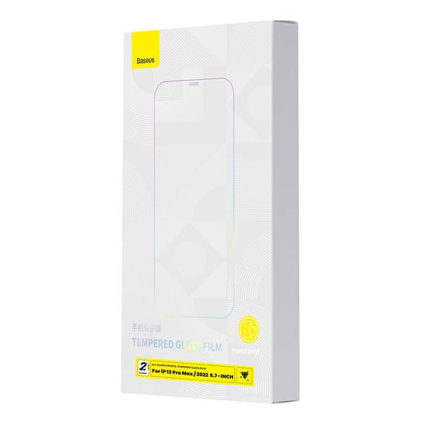 Baseus Crystal 0.3mm Härdat Glas för iPhone 14 Plus/13 Pro Max (2 st)
