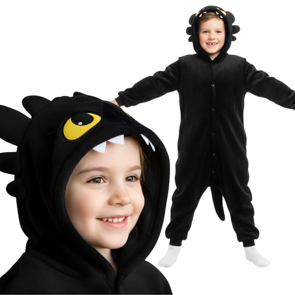Tandløs Kigurumi pyjamas til barn 105-115cm