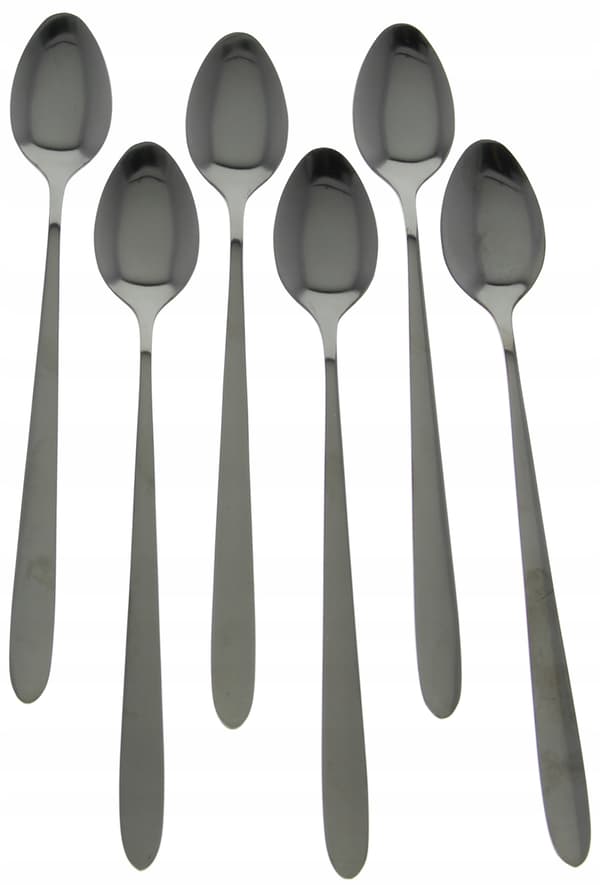 SET MED SVART KAFFESKEDAR EASY LONG 6 DELAR
