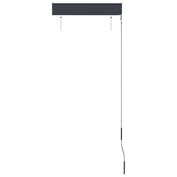 vidaXL Rullgardin, 60x250 cm, blå och vit