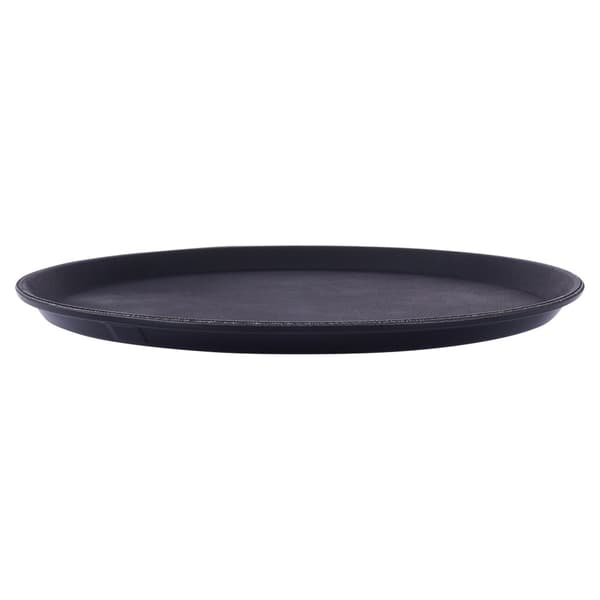 Svart antislip servitörsbricka 35 cm