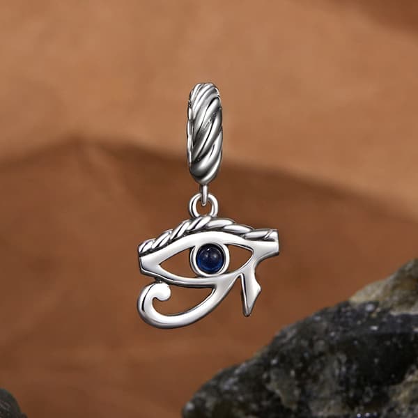 Horus' øje charme amulet sølvvedhæng sølv 925
