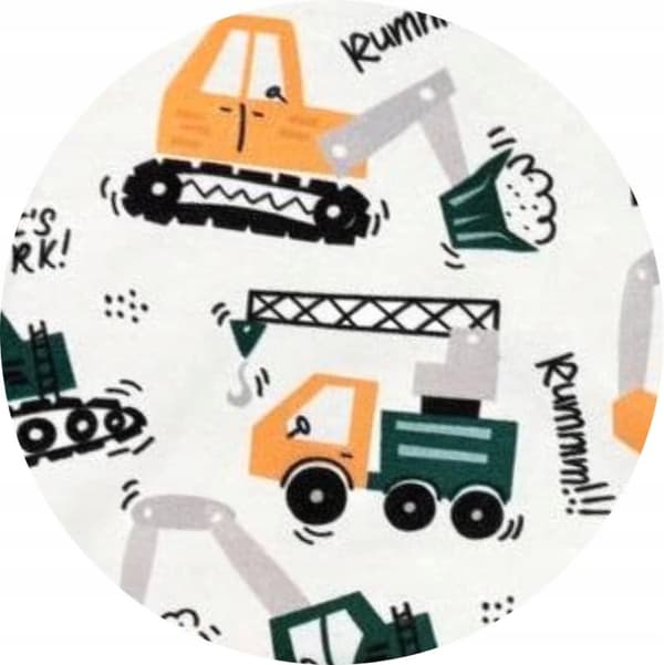 ROOMPACKS 74 PYJAMAS til DRENGE klovn GRAVEMASKIN GRØN