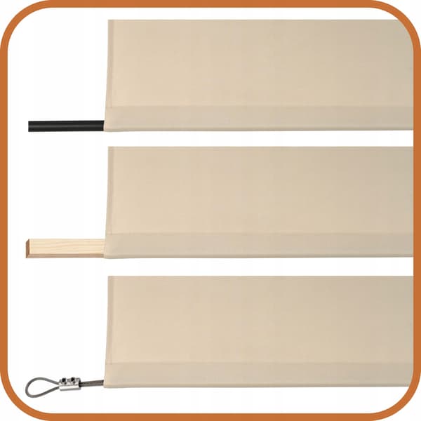 Vedenpitävä tarha-terassiverho 155x250 ecru