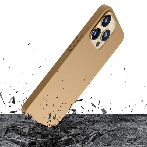 Apple iPhone 14 Pro Max - 3mk Hardy Silikon MagCase Guld