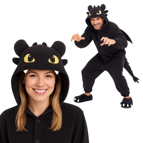 Kigurumi-pyjamas Tandlös M: 155 - 165 cm