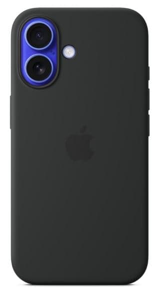 APPLE Silikone-etui med MagSafe til iPhone 16 Sort MYY13ZM/A