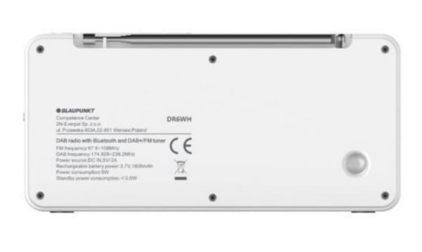 Blaupunkt DR6WH bärbar radio vit