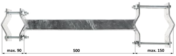 DISTANSKLÄMMA OR-50R90-150
