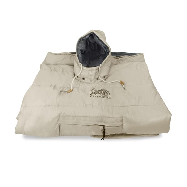 OFFLANDER CAMPINGPONCHO ISOLERAD VATTENTÄT KHAKI