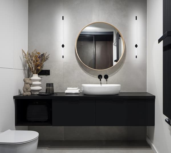 Activejet AJE-LUNGO LED væglampe sort, 10W, 550x900 mm