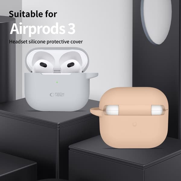 TECH-PROTECT SILIKONKROK APPLE AIRPODS 3 CAFFE LATTE