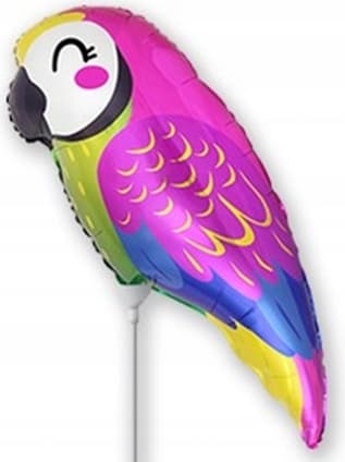 Hawaii Aloha Boho Papegøje Ballon Stativ UDEN HELIUM