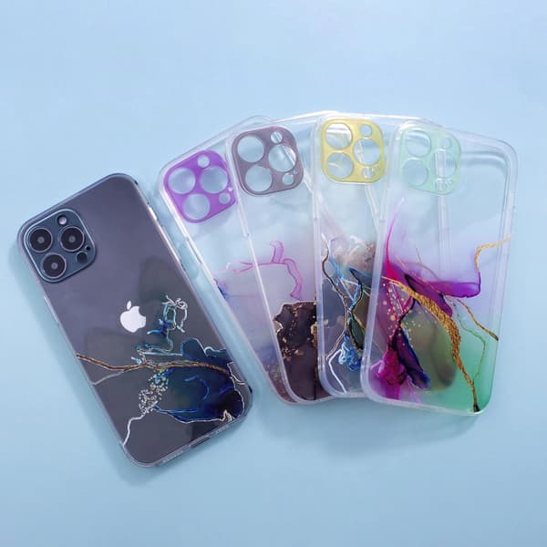 Marble Case -kotelo Xiaomi Redmi Note 11 -geelikuorelle, marmoriruskea