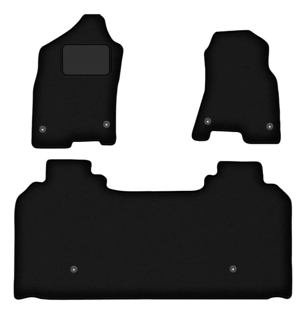 Velour gulvmåtter sæt til Dodge RAM 1500 long (2019)