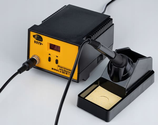 Rosfix 937D+ 60W loddestation med et sæt af 10 sorte LONG-LIFE spidser