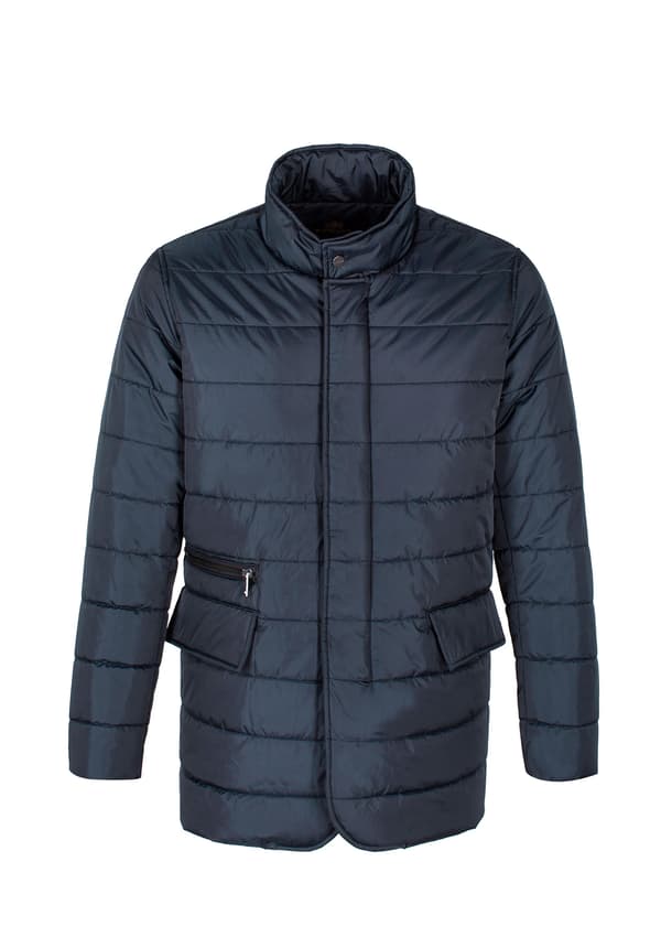 Wittchen Men's Navy Blue Quilted Nylon Jacket