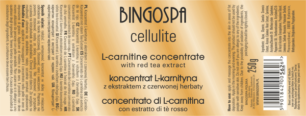CELLULIT L-karnitinkoncentrat med extrakt av rött te 250 g