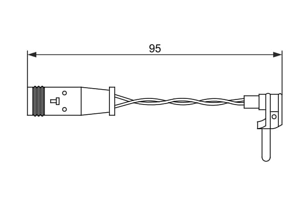 SLITSENSOR BROMSBELÄGG 1987473070 BOSCH