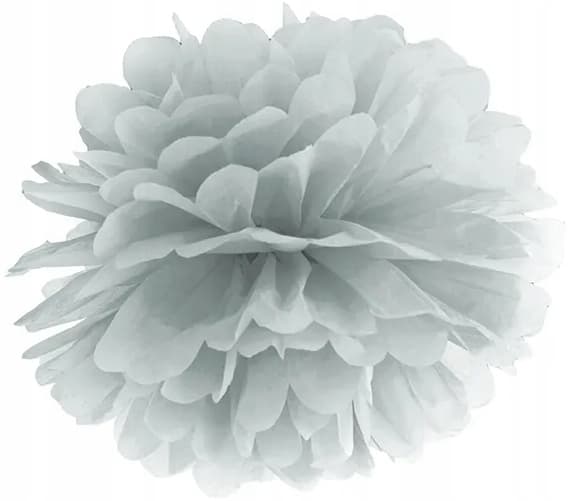 Paperipommi, hopea, 35 cm, 1 kpl.