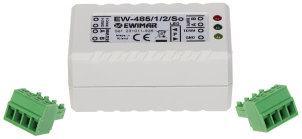 RS-485 busforstærker EW-485/1/2/SO med optisk separation ewimar