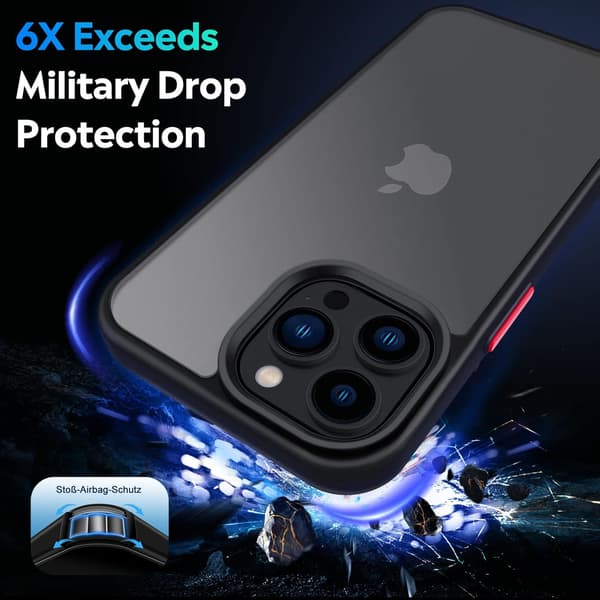FODRAL TILL APPLE IPHONE 13 PRO MAX SILIKON KLART HÖGT A2484