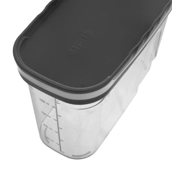 Behållare för torra varor med dispenser grå 1,25 l