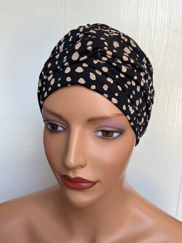 Sara Bm-376 sammenflettet turban, klar til brug selv efter kemoterapi